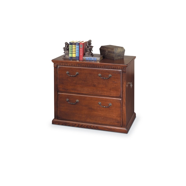 Huntington Oxford Huntington Oxford Lateral 2 Drawer File Cabinet in Distressed Burnish IMHO450B - main
